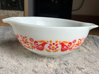 Rare Vintage Mid Century Modern PYREX FRIENDSHIP PATTERN CINDERELLA BOWL