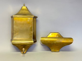 Vintage Italian Brass Lavabo Wall Fountain