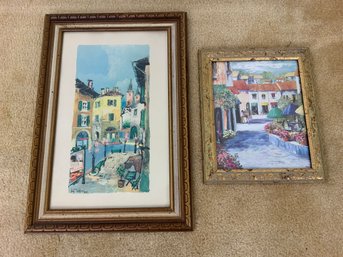 Pretty Pair Of Framed Prints