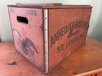 Vintage Budweiser Wooden Crate.