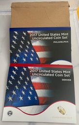 2017 United States Mint Uncirculated Coin Set Denver And Philadelphia