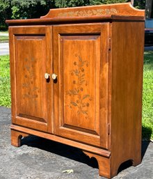 Vintage Hitchcock Maple Harvest Stenciled Cabinet