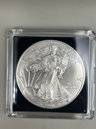 Beautiful 2011 American Silver Eagle Dollar In Plastic Case