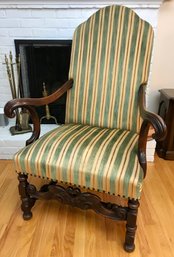 Antique Walnut Throne Chair