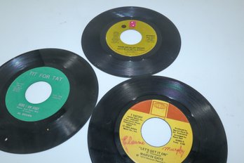 3 Vinyl Records 45RPM Including Marvin Gaye & Al Brown