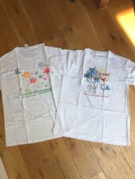 2 New T-shirts - Large - 100 Cotton