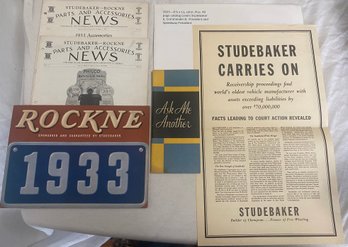 1933 Studebaker Publications