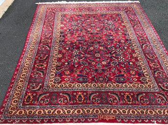 Hand Knotted Persian Rug, 5 Feet By 7 Feet