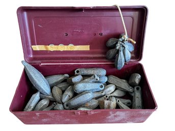 Box Of Assorted Lead Fishing Weights