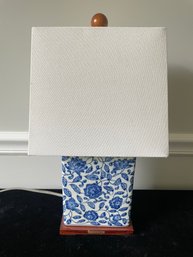 Ralph Lauren Blue Chinese Porcelain Table Lamp With Shade