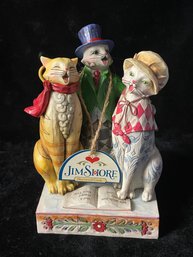 Jim Shore Caroling Cats Figurine