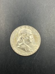 1961 Benjamin Franklin Silver Half Dollar