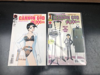 4 Connon God Exaxxion Comics.    Lot 34