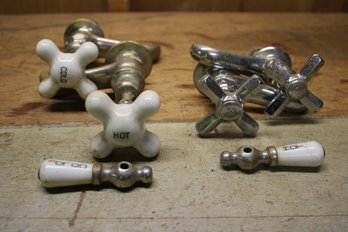 Vintage Hot And Cold Faucet Handles