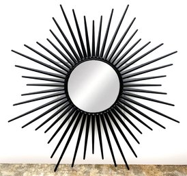 A Large Art Metal Starburst Form Mirror