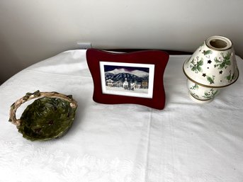 Trio Of Christmas Decorative Pieces