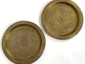 A Pairing Of West African Bronze Platters