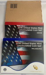 2016 United States Mint Uncirculated Coin Set Denver And Philadelphia