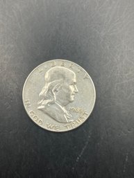 1963-D Benjamin Franklin Silver Half Dollar