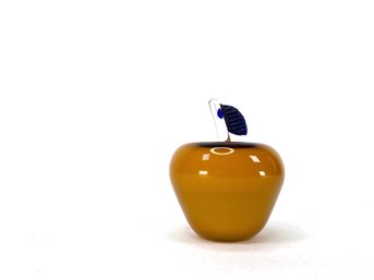 Heavy Art Glass Apple