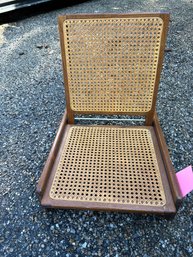 Really Nice Wood And Cane Stadium Chair