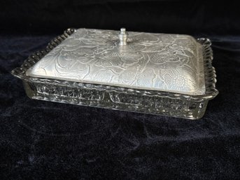 Lidded Divided Glass Tray