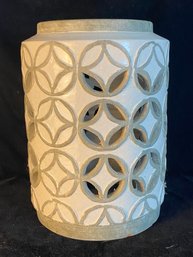 Floral Designed Ceramic Jar