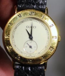 Gold Tone Ladies Wristwatch Appears To Be By Gucci