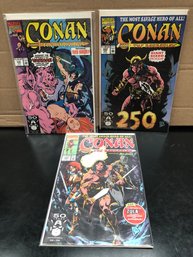 3 Conan The Barbarian Comicbooks.   Lot 37