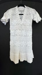 A POUPETTE Crochet Dress St. Barth 100 Percent Cotton Size 2