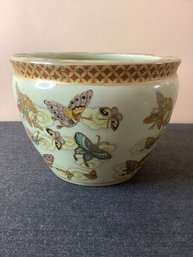 Butterfly New England Pottery Decorative Planter