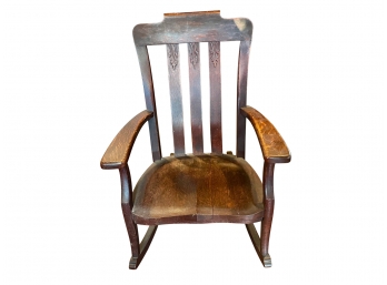 Fabulous Mission Style Rocking Chair By Paine Furniture Company, Boston