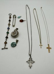 Lot Of Assorted Silver & Gold Filled Jewelry