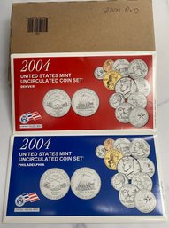 2004 United States Mint Uncirculated Coin Set Denver And Philadelphia