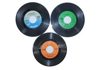 3 Vinyl Records 45RPM Including Blondie & Johnny Nash