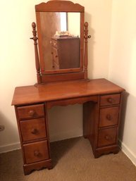 Solid Wood Vanity - Matches The Dresser/Desk