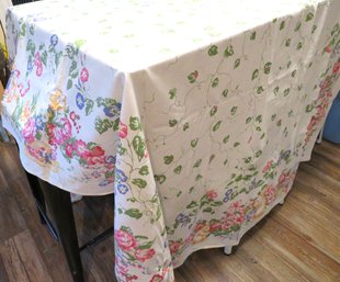 Vintage Bunny Rabbits Easter Tablecloth