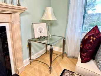 A Beautiful Glass End Table