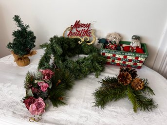 Collection Of Faux Evergreen Decorative Pieces