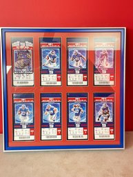 New York Giants 2010 Authentic Framed Ticket Collage With Signatures
