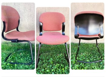 MCM 1980s Herman Miller Equa Chair Side-chair Arm-chair Burgundy-Single Rose Chair