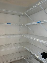 A Collection Of Plastic Coated Wire Shelving - Laundry Room