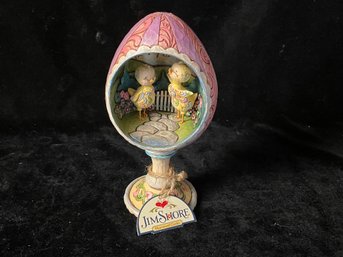 Jim Shore Heartwood Creek Hatched Just In Time Spring Easter Chick Figurine