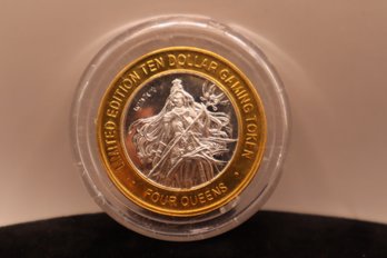 Four Queens Limited Edition Ten Dollar Gaming Token Las Vegas