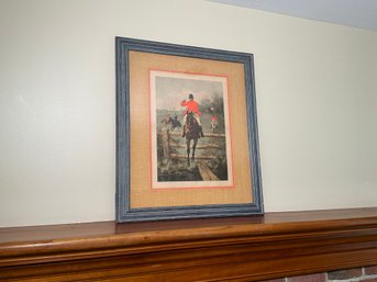 Vintage English Fox Hunt Scene Framed Print By Blinks, 1 Of 4