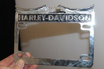 Harley Davidson Motorcycle License Plate Frame