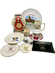 Shriner's Collection Of Vintage China Items.