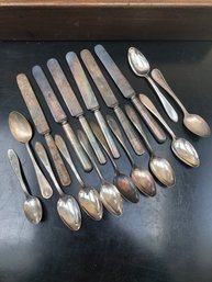 Misc. Silverplate Spoons & Knives