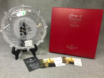 Paid $198 - (1 OF 4) WATERFORD Crystal Christmas Dish Waterford Songs - Oh Xmas Tree 2001