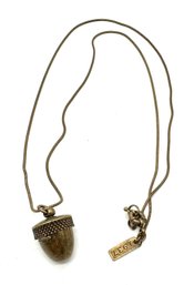 Acorn Necklace Marked 1937